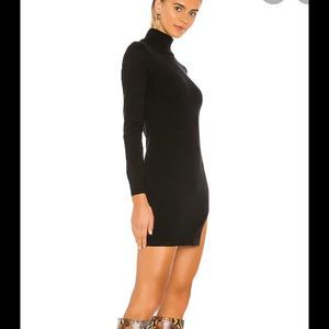 NEW lovers + friends tamarin black turtleneck sweater dress